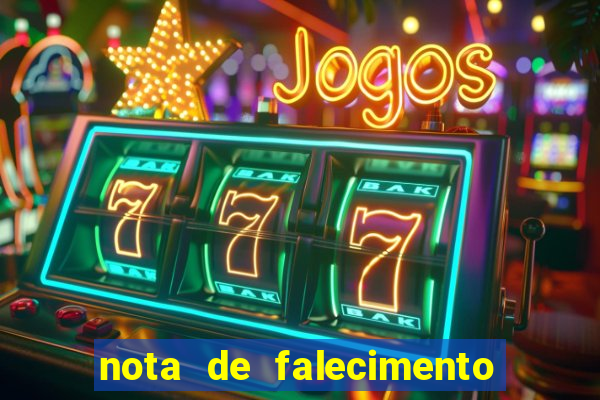 nota de falecimento a tribuna santos hoje